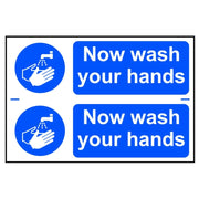 Scan Now Wash Your Hands - PVC Sign 300 x 200mm - 0404