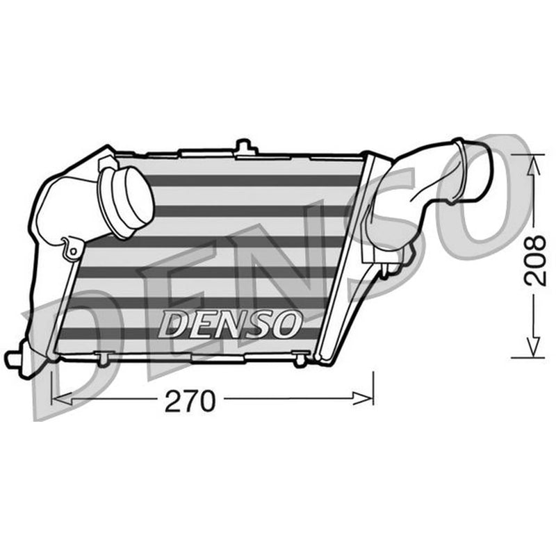 Denso Intercooler (Charge Air Cooler) Left DIT02012
