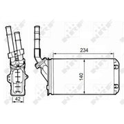 NRF Heater Matrix Core Heat Exchanger 58643