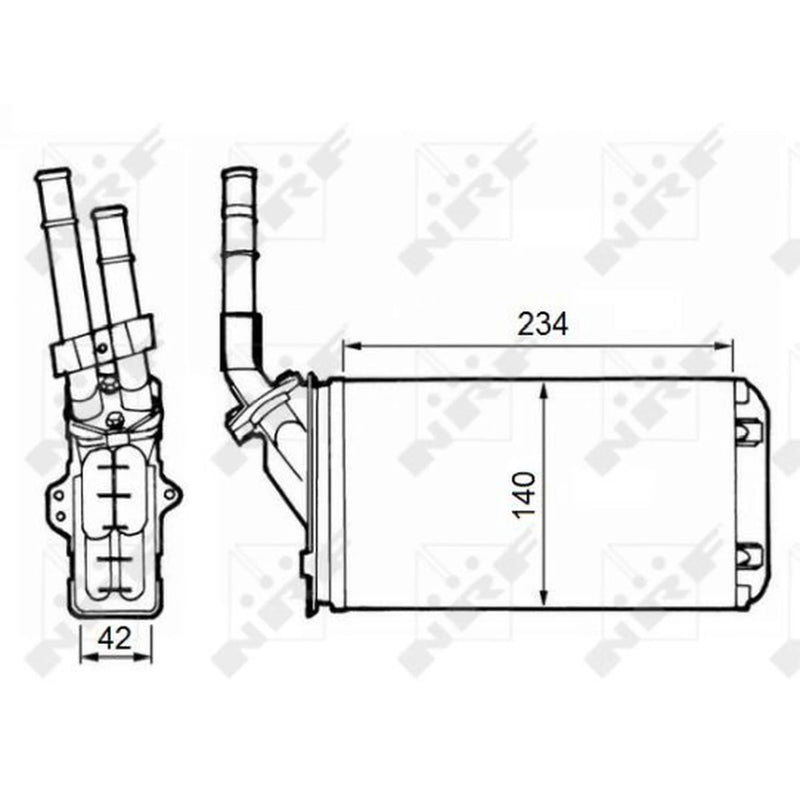 NRF Heater Matrix Core Heat Exchanger 58643