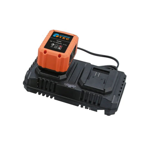 Power-TEC Double Dock Battery Charger with Euro 2 Pin Plug - for 92750 - PPL