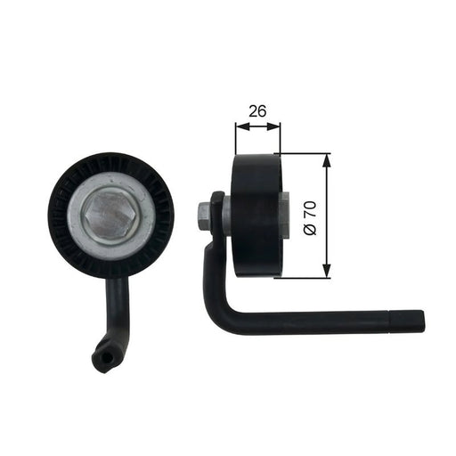 Gates Auxiliary Belt Tensioner T39202