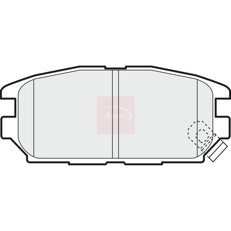 Apec Rear Brake Pad Set PAD1098