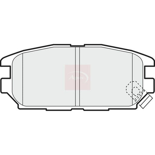 Apec Rear Brake Pad Set PAD1098