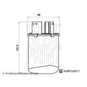Blue Print Fuel Filter Element ADBP230017