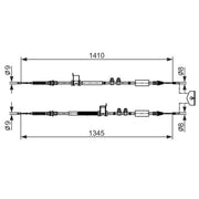 Bosch Handbrake Cable Centre 1 987 482 560
