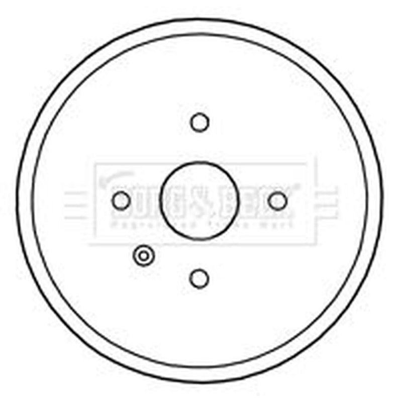 Borg & Beck Brake Drum Assembly Rear BBR7214