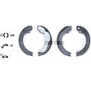 Textar Parking Brake Shoe Set 91074300
