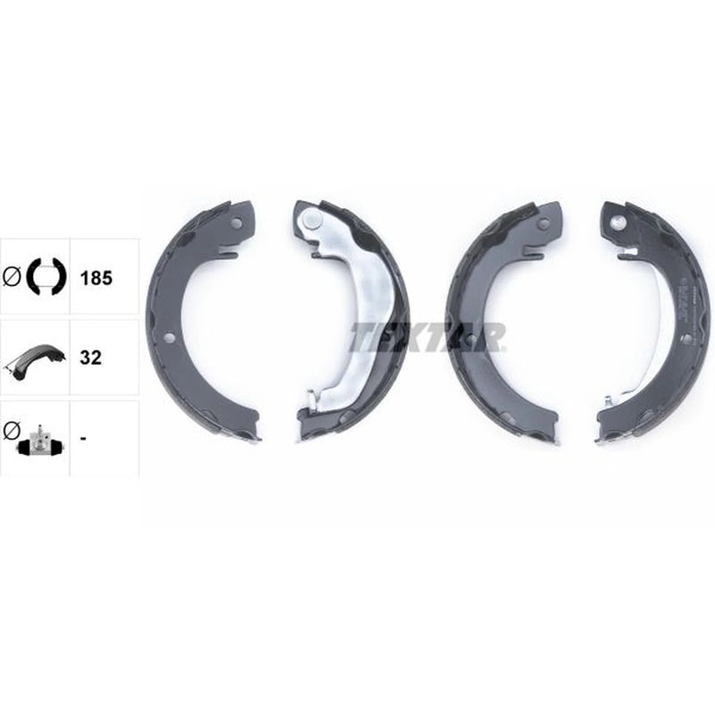 Textar Parking Brake Shoe Set 91074300