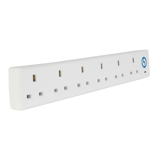 SMJ Extension Lead 240V 6-Way 13A Surge Protection 2m - S6W2MP-X