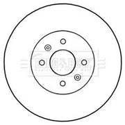 Borg & Beck 2 x Vented Front Brake Discs BBD5329