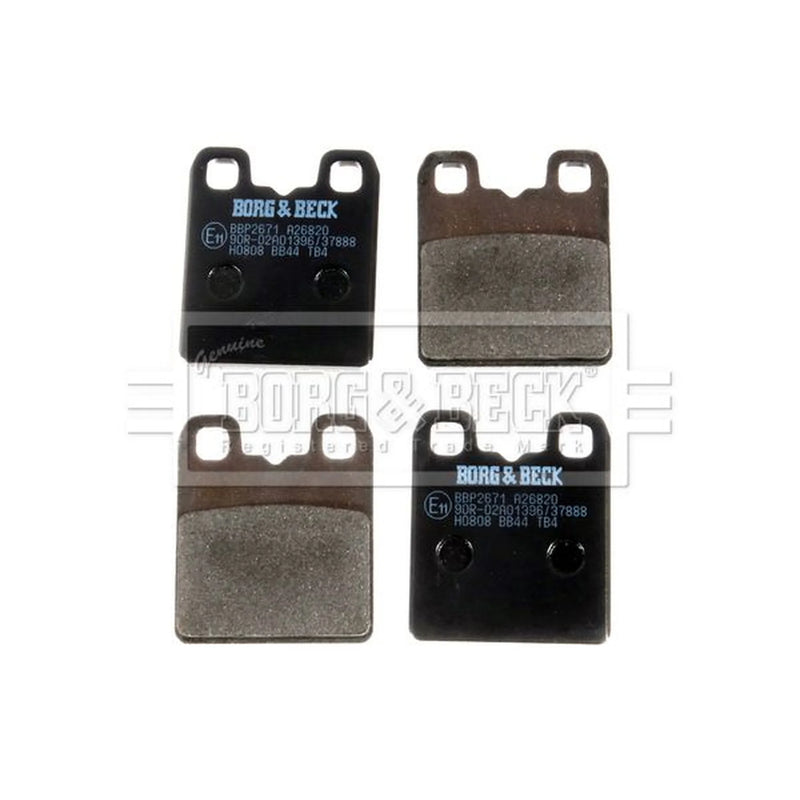 Borg & Beck 4 x Parking Brake Pads 10mm BBP2671