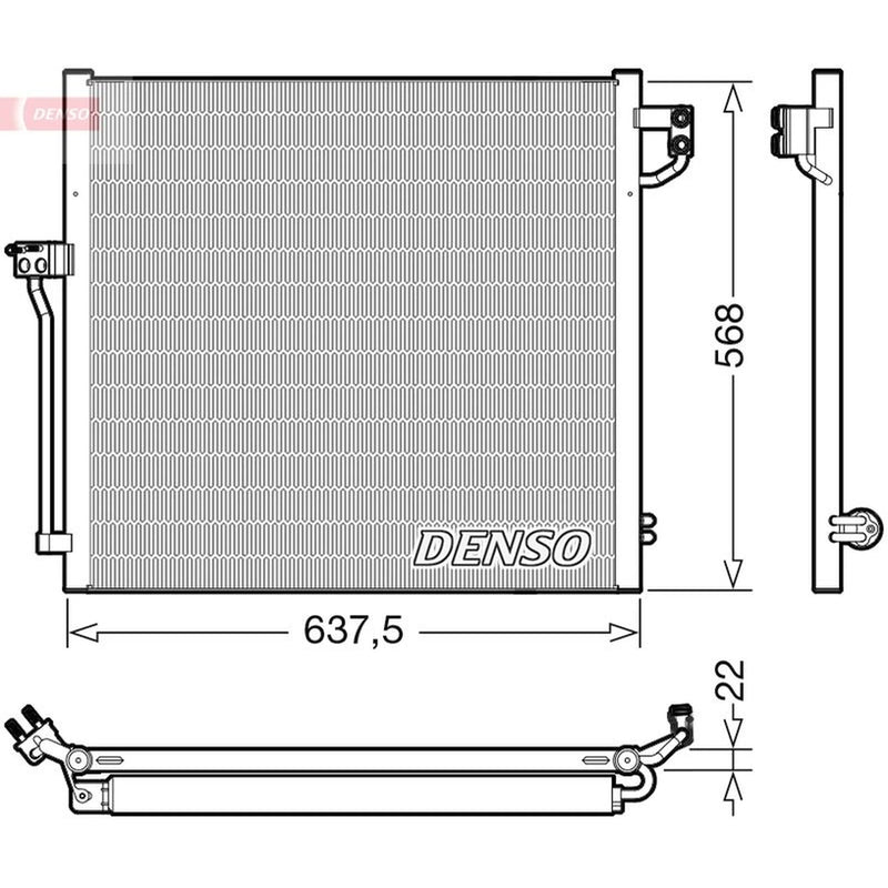 Denso Air Conditioning Condenser DCN17058