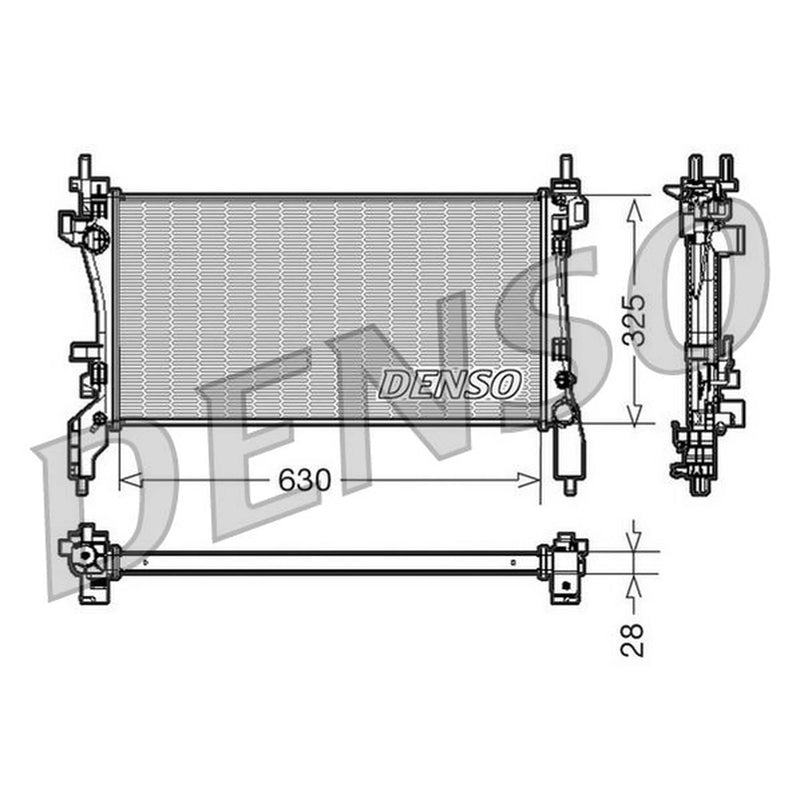 Denso Engine Radiator DRM09173