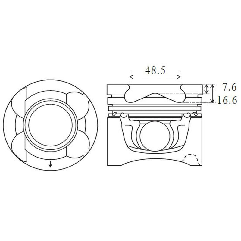 FAI Piston Cylinder Bore = PK27-000