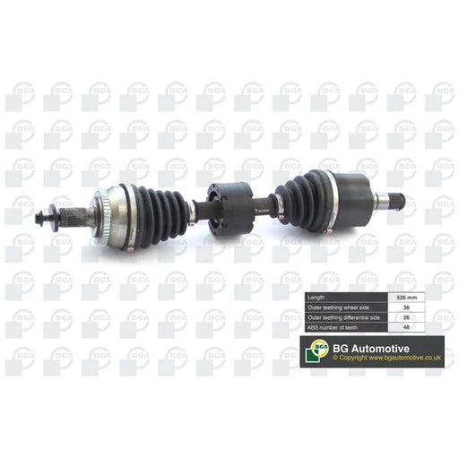 BGA CV Drive Shaft Driveshaft Front Left DS9707LA