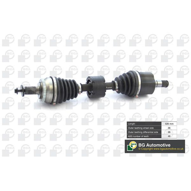 BGA CV Drive Shaft Driveshaft Front Left DS9707LA