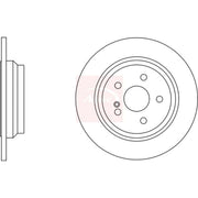 Apec 2 x Solid Rear Brake Discs DSK2703