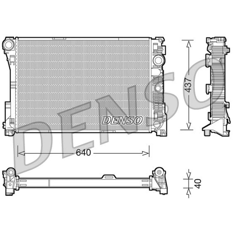 Denso Engine Radiator DRM17045