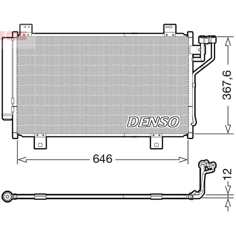 Denso Air Conditioning Condenser DCN44012