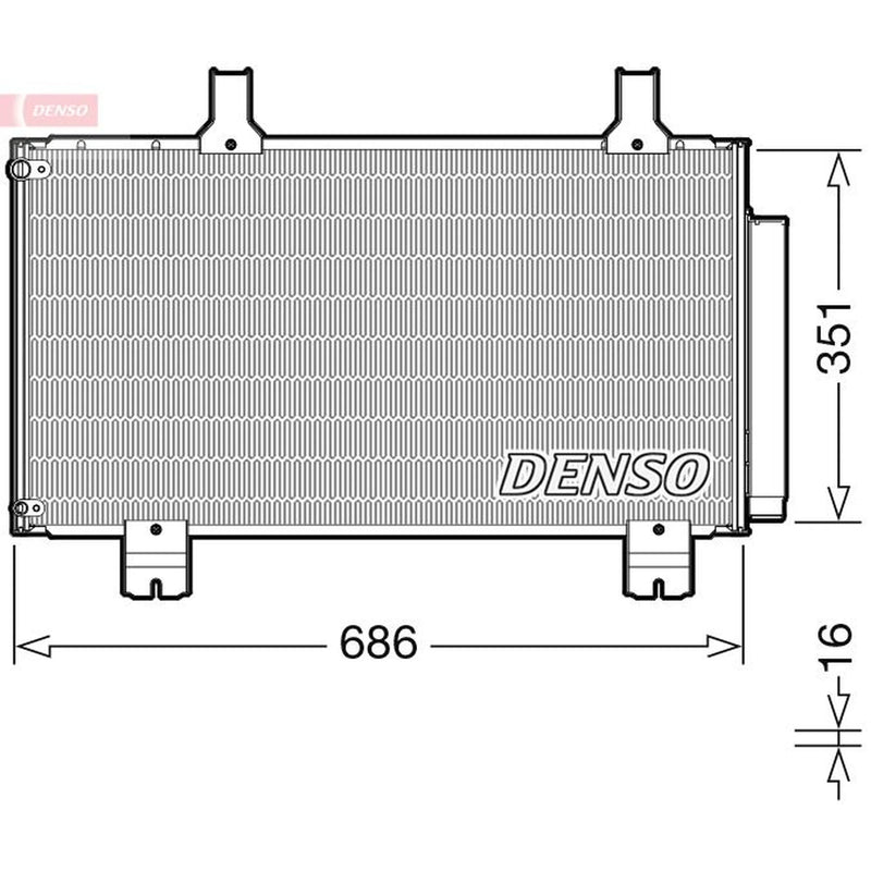 Denso Air Conditioning Condenser DCN40028