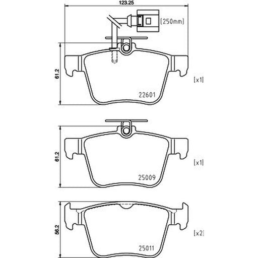 DON Rear Brake Pad Set PCP2110