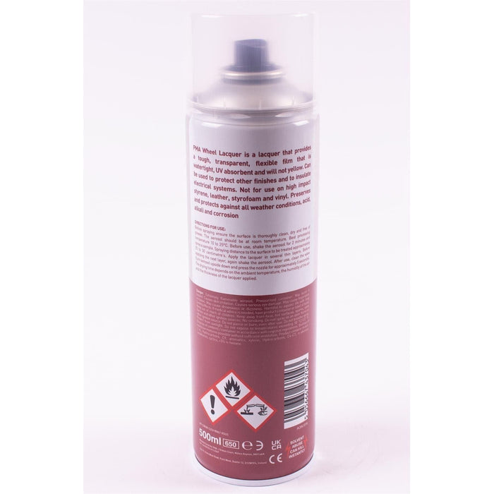 6 x PMA WHEEL LACQUER CLEAR PAINT SPRAY 500ml LAQUER BODYSHOP REPAIR PMA  - Town Parts