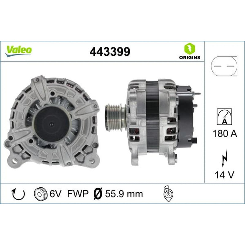 Valeo Car Alternator 12V 443399