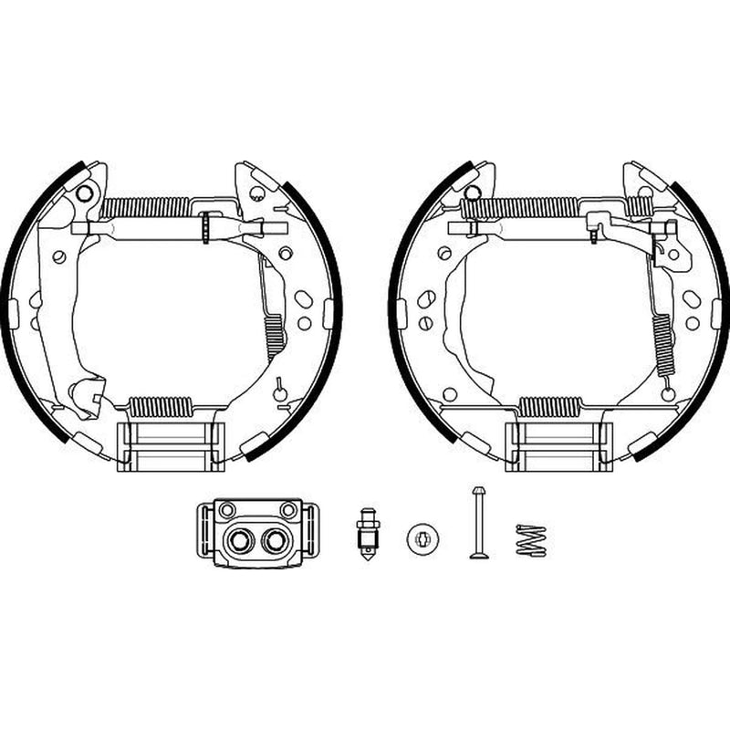 Mintex Brake Shoe Set Axle Kit MSP417