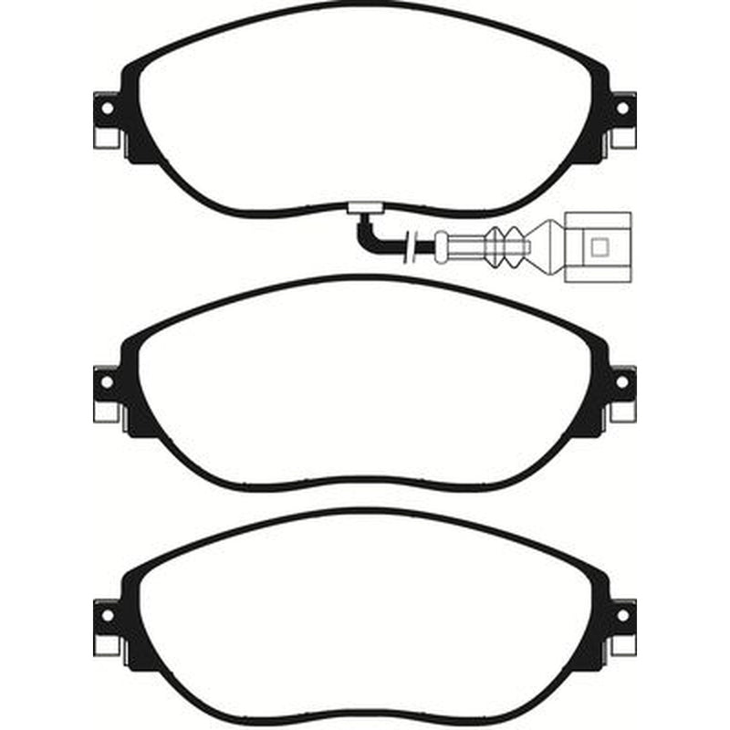 Abtex Front Brake Pad Set PLU2188