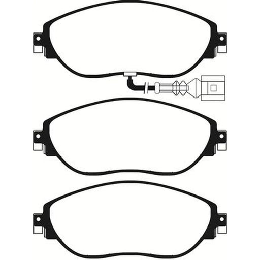 Abtex Front Brake Pad Set PLU2188