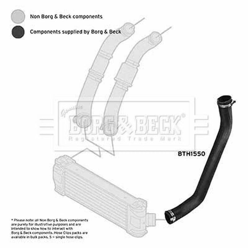 Borg & Beck Intercooler Turbo Charge Air Hose BTH1550