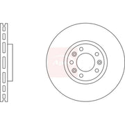 Apec 2 x Vented Front Brake Discs DSK2863