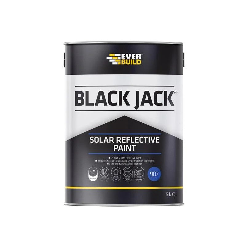 Everbuild Sika Black Jack® 907 Solar Reflective Paint 5 litre - 852668