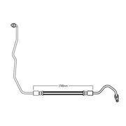 Juratek Brake Hydraulic Hose Line Rear Left JBH1419L