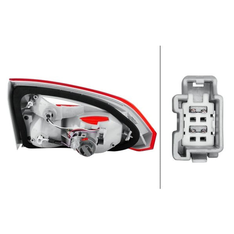 Hella Tail Light / Lamp W16W Right 2TP 354 995-141