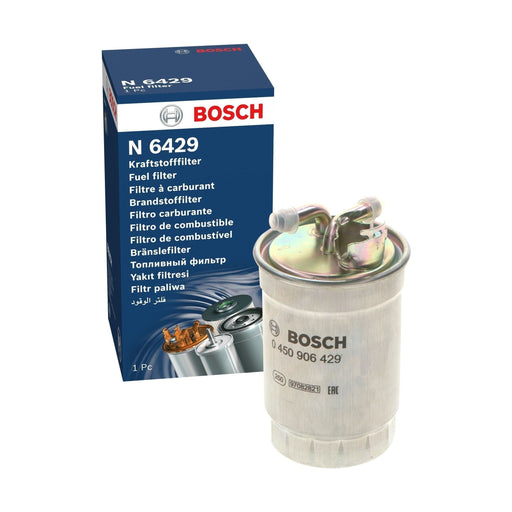 Genuine Bosch Car Fuel Filter N6429 Fits Audi A6 Tdi - 2.0 - 04-08 0450906429 Bosch  - Town Parts