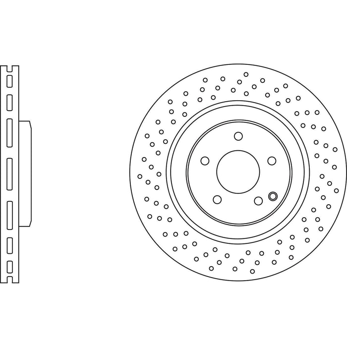 Apec Brake Disc Front Fits Mercedes C Class Clk Apec  - Town Parts