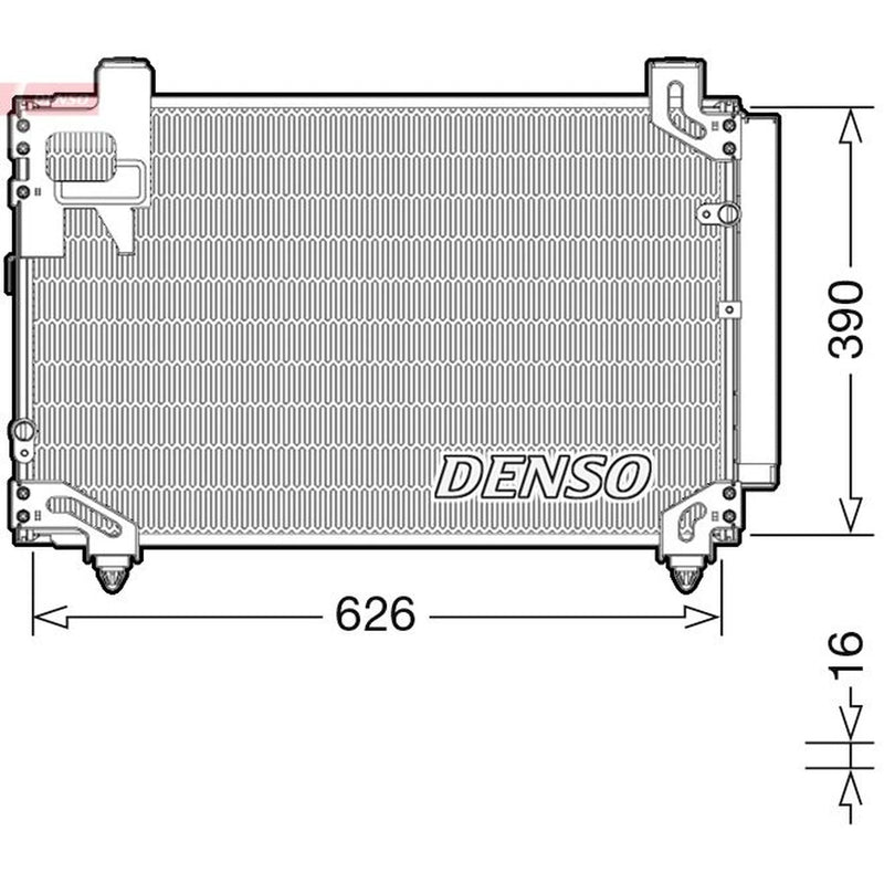 Denso Air Conditioning Condenser DCN50044