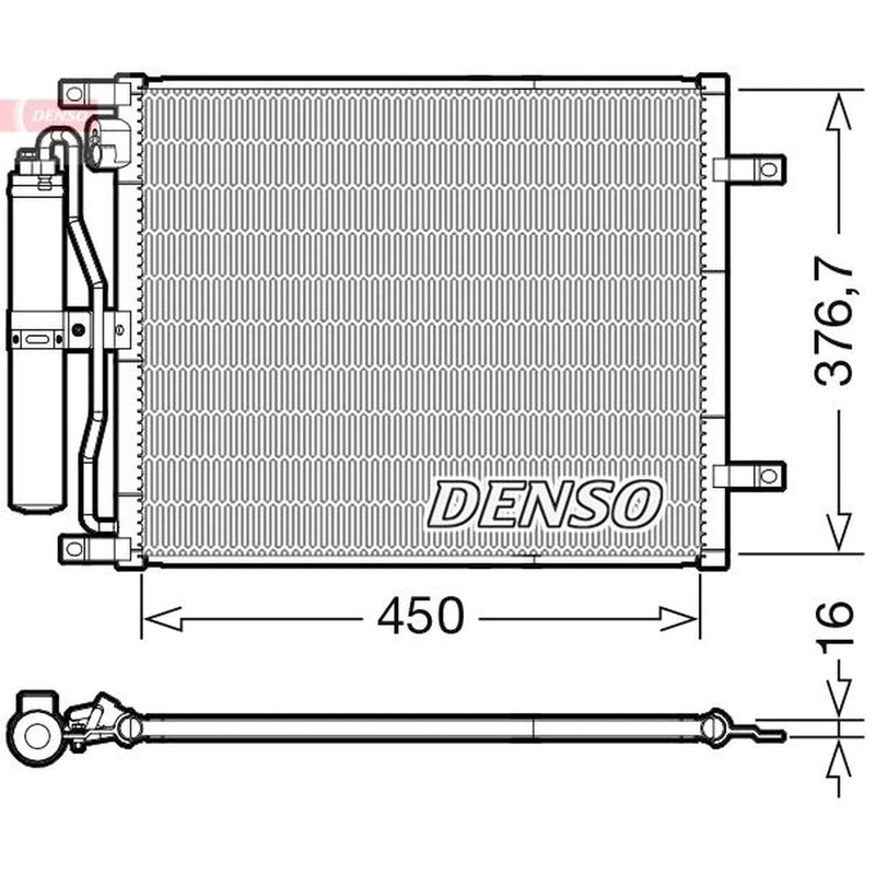 Denso Air Conditioning Condenser DCN46029