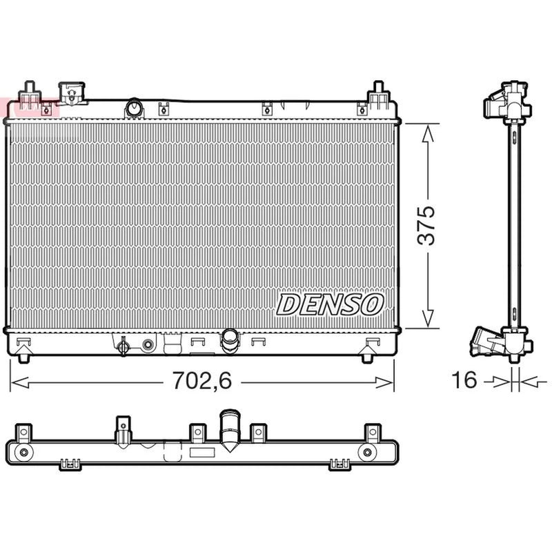 Denso Engine Radiator DRM40057
