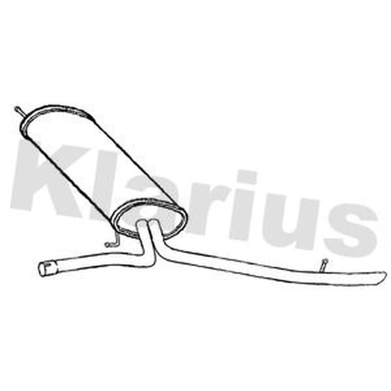 Klarius Box With Tail Pipe Rear VW1178X