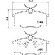 Mintex Brake Pad Set MDB2127
