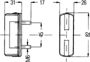 Hella 2KA 997 011-011 Licence Plate Light