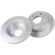 Borg & Beck 2 x Solid Rear Brake Discs BBD4405