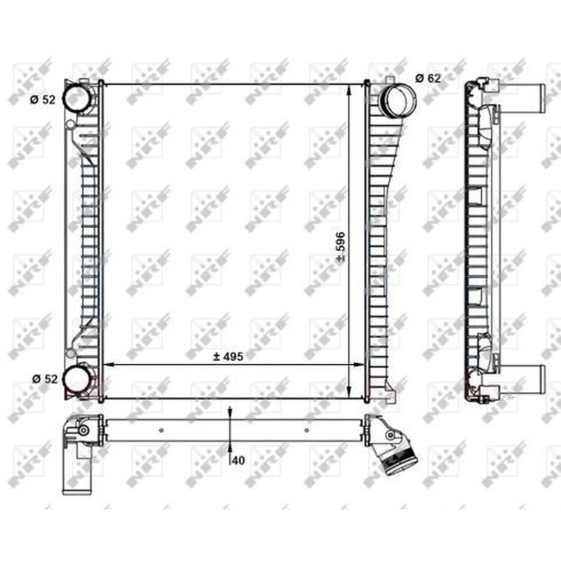 NRF Intercooler (Charge Air Cooler) 30929