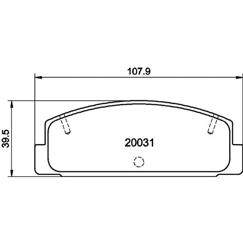 DON Rear Brake Pad Set PCP1531