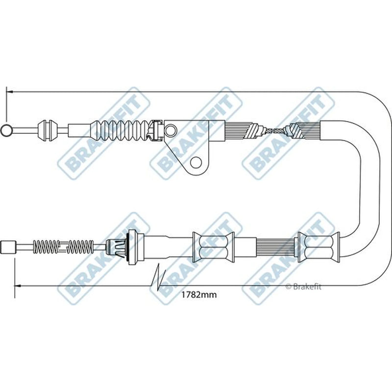 Apec Handbrake Cable Right Rear BBC3413