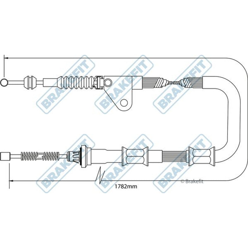 Apec Handbrake Cable Right Rear BBC3413