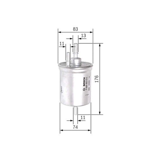 Genuine Bosch Car Fuel Filter F3012 Fits Audi A4 Cabrio Tfsi - 2.0 - 06-09 F0264 Bosch  - Town Parts